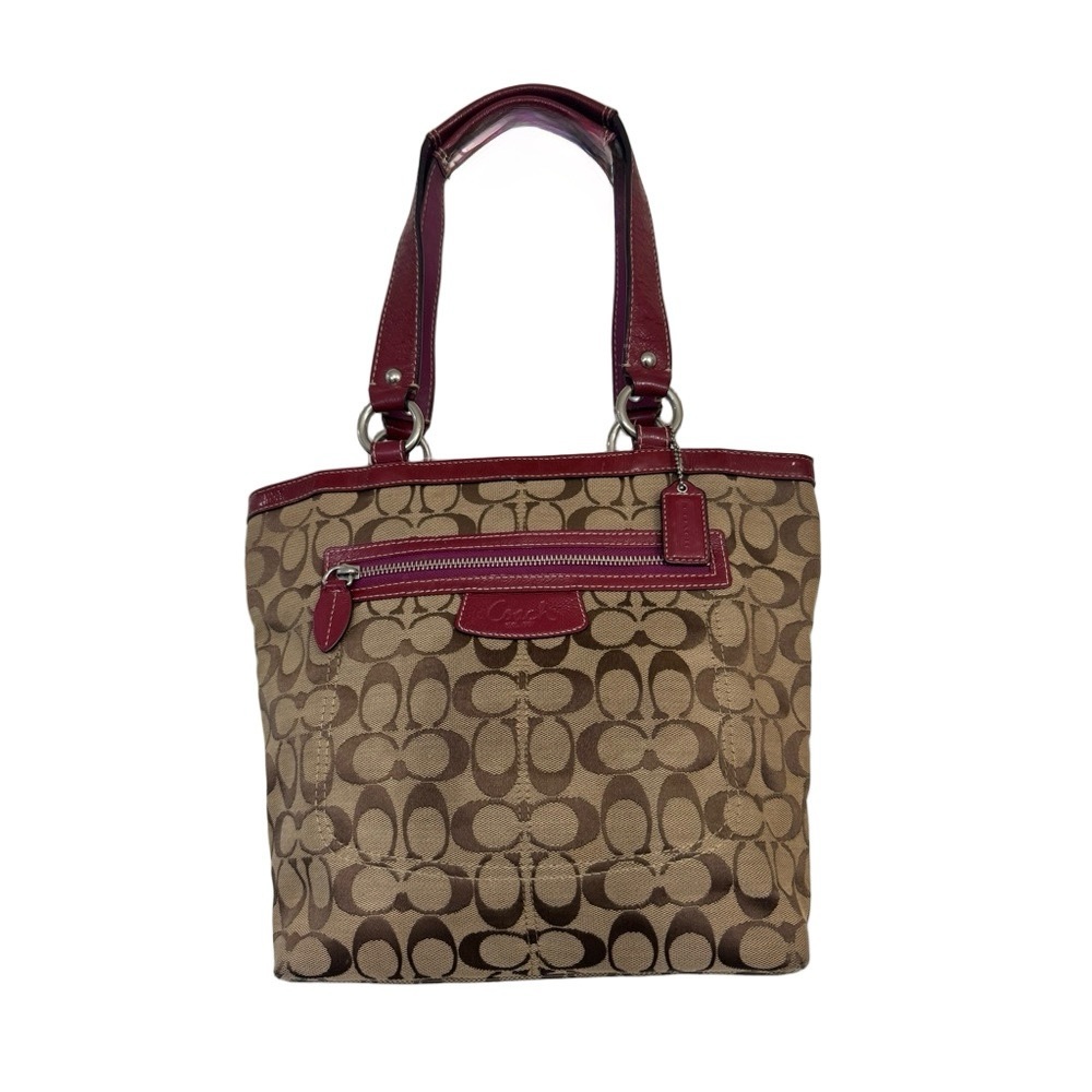 Coach Hampton Leather Signature Collection Tote